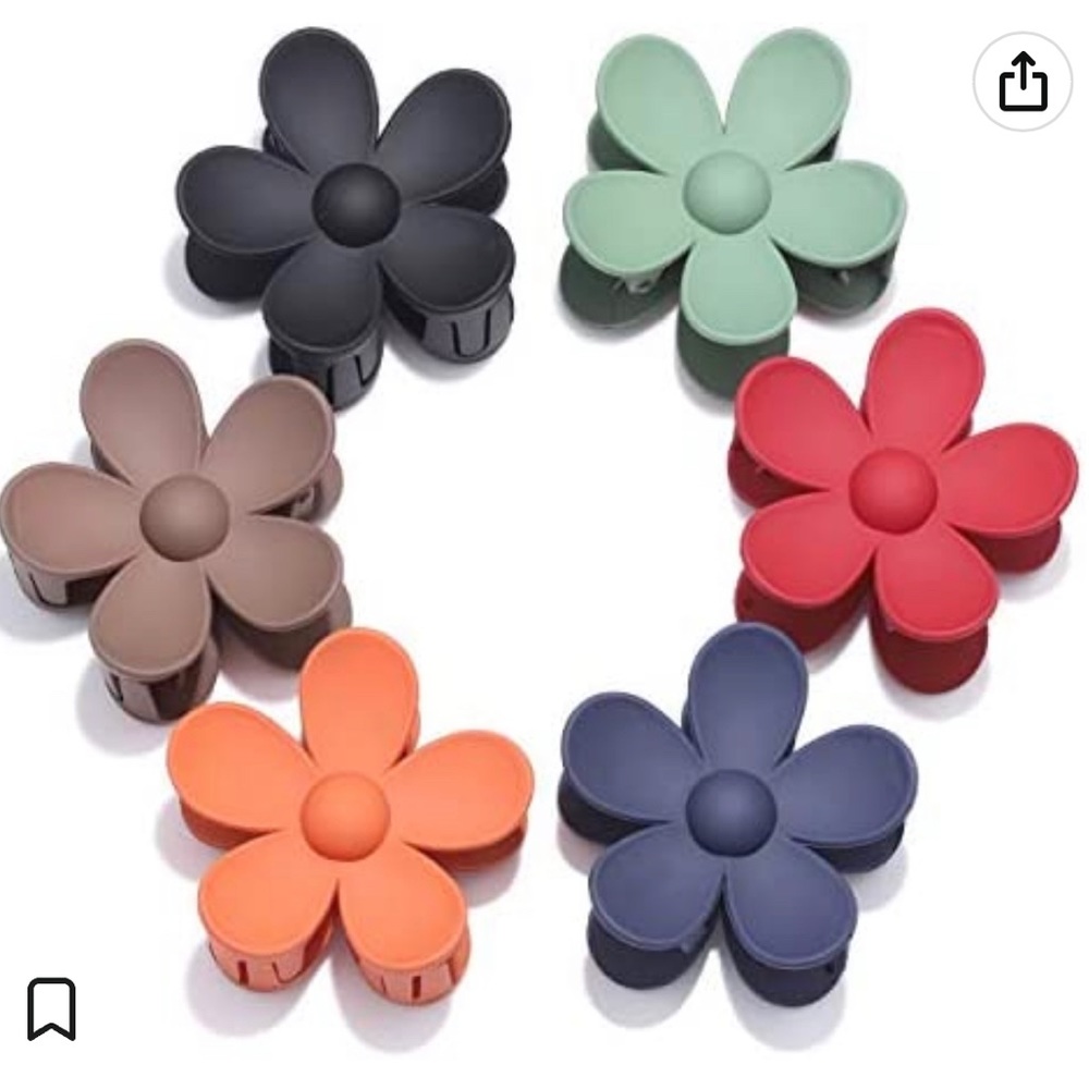 Cute flower hair clips
